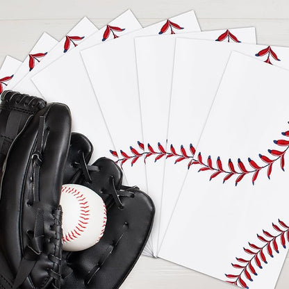 100 Pack Baseball Party Paper Napkins – 13 x 16 Inches Unfolded, 3-Ply - Image 4