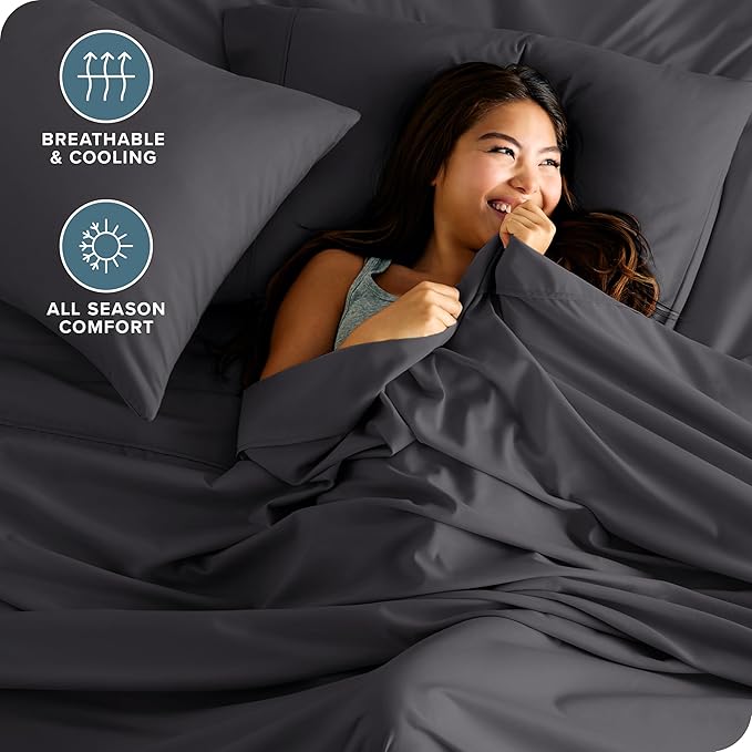 Bare Home Short Queen Sheet Set - Image 3