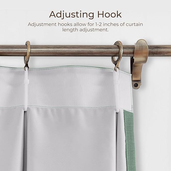 TWOPAGES 52 W x 102 L inch Pinch Pleat Darkening Drape Faux Linen Curtain - Image 5