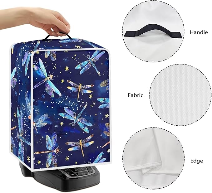 Mumeson Dragonfly Pattern Coffee Maker Cover Fingerprint Protection Cover - Image 4