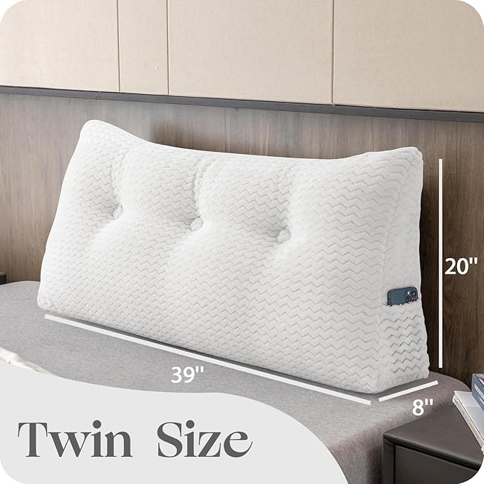 Large Bolster Triangular Headboard Wedge Backrest Positioning Support Bed Rest - Image 2