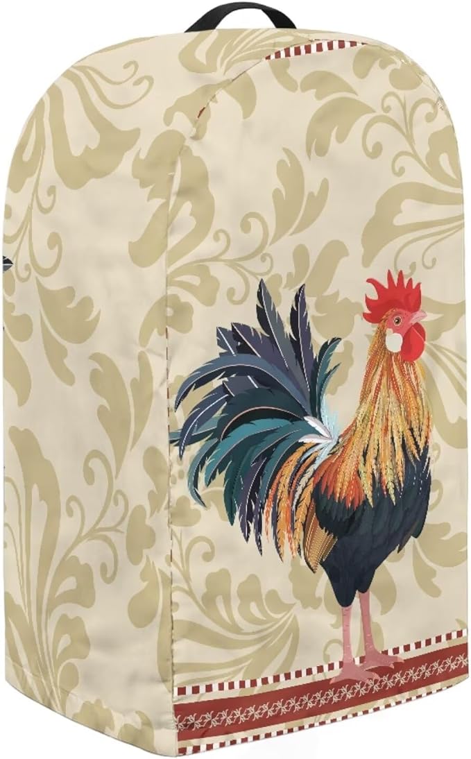 Chicken Print Blender Dust Cover, Drawstring Stand Mixer or Coffee Maker - Image 4