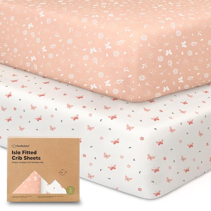 KeaBabies 2-Pack Baby Crib Sheets by KeaBabies