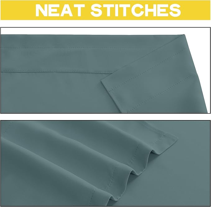 NICETOWN Window Valances for Living Room, Rod Pocket Light Blocking Thermal - Image 4