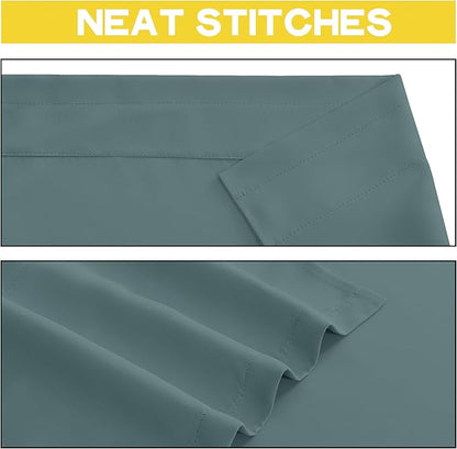 NICETOWN Window Valances for Living Room, Rod Pocket Light Blocking Thermal - Image 4