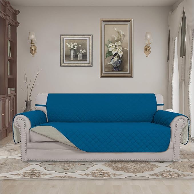 Easy-Going 4 Seater Sofa Slipcover Reversible Sofa Cover Water Resistant Couch - Image 2
