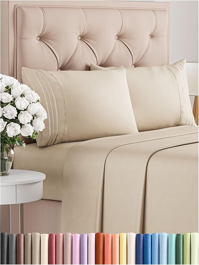Queen Size 4 Piece Sheet Set by CGKUnlimited