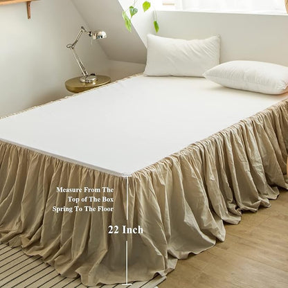 BISELINA French Linen Bed Skirt - Image 4