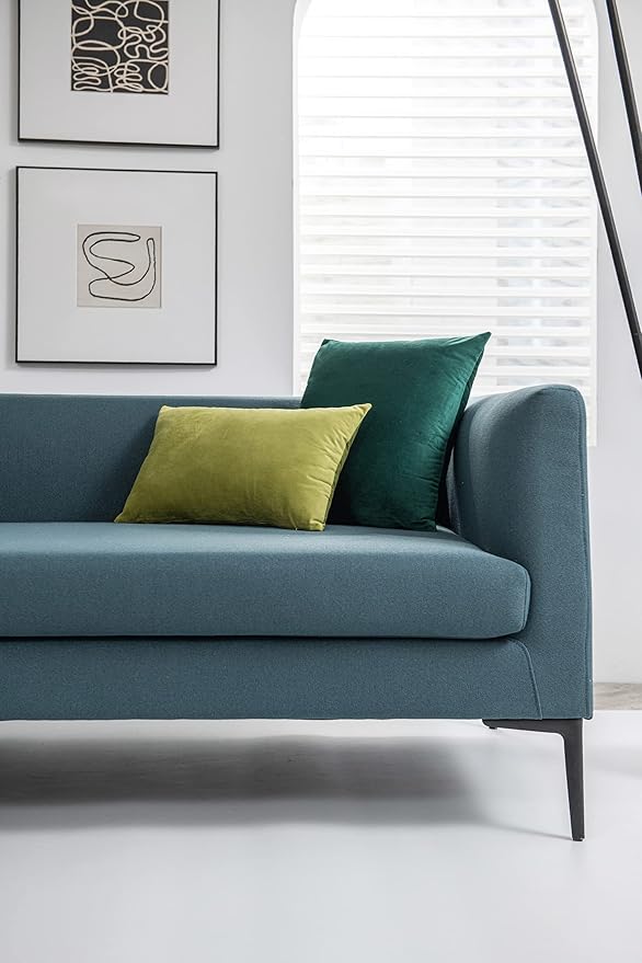 Decorative Pillow Covers 20x20 Green Christmas: 2 Pack Cozy Soft Velvet Square - Image 4