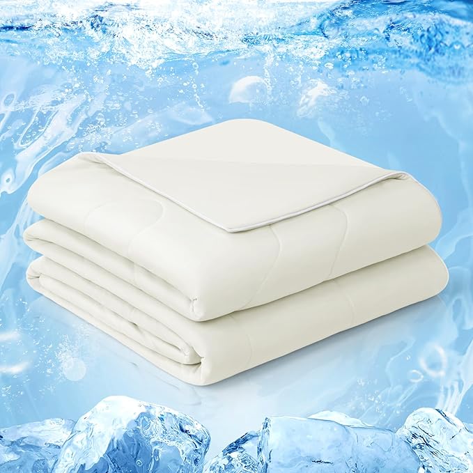 EASELAND Cooling Comforter Twin, Cold Touch Fabric Absorbs Body Heat, by EASELAND