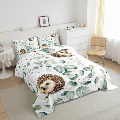 Erosebridal Cute Hedgehog Bedding King Size - Image 5