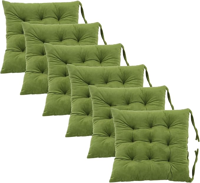 6 Pack Square Seat Cushion Chair Pads by MissSoul