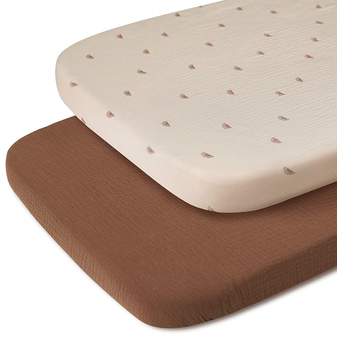 Blissful Diary Muslin Bassinet Sheets by ForEveryBabysBetterLife