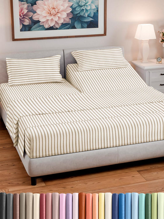 Split Head King Sheet Set – 4 Piece Flex Split Top King Sheets