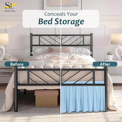 Shreem Linen Ruffled Bed Skirt - Image 8