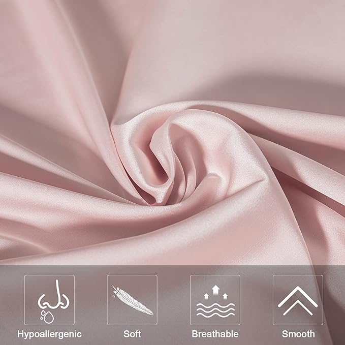Mulberry Silk Pillowcase for Hair and Skin, Standard Size Cooling Silk Pillow - Image 3