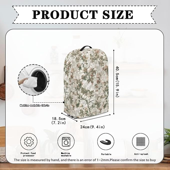 Vintage Floral Tree Coffee Machine Dust Cover Appliance Dust Covers Anti - Image 5