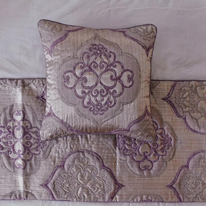 The HomeCentric King/Queen/Twin Purple Decorative King 90"x18" Bed Runner - Image 3