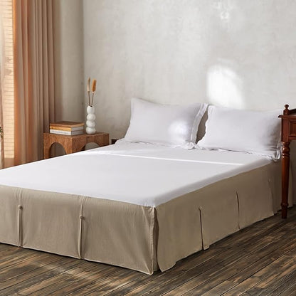 BISELINA French Linen Bed Skirt Split Corner by BISELINA