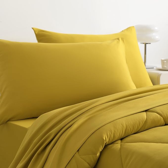 NTBAY Twin Comforter Set with Sheets, 5 Pieces Soft and Breathable Twin Bedding - Image 6