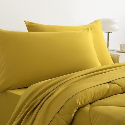 NTBAY Twin Comforter Set with Sheets, 5 Pieces Soft and Breathable Twin Bedding - Image 6