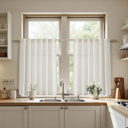 Nanspring Linen Natural Curtains - Image 6