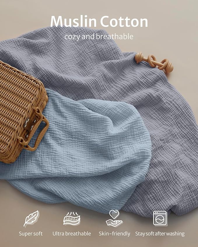 Blissful Diary Muslin Bassinet Sheets - Image 2