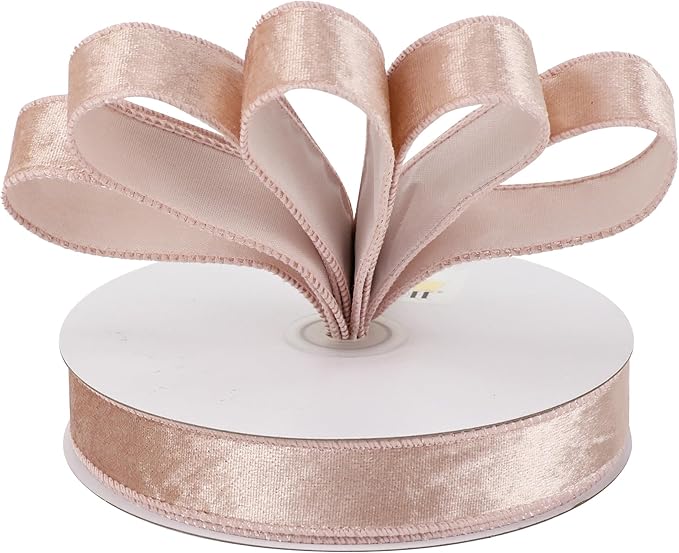 MEEDEE Rose Gold Velvet Ribbon - Image 7