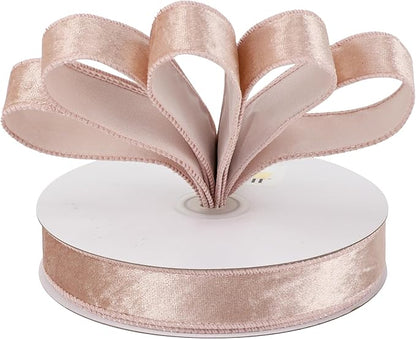 MEEDEE Rose Gold Velvet Ribbon - Image 7