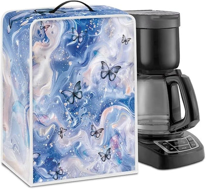 Marble Texture Butterfly Pattern Coffee Maker Covers by PJHEQOXE