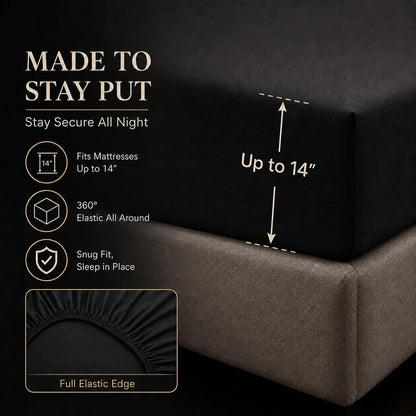 cozylux queen comforter set black, 7 pieces pintuck, package contents