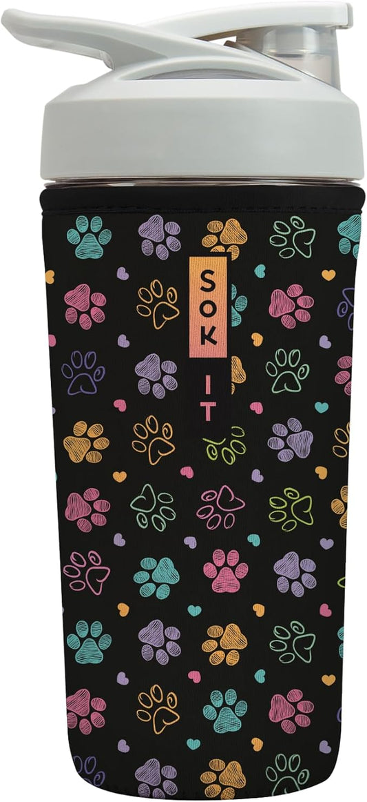 Sok It BotlSok Protein Blender Shaker Bottle Sleeve Insulated Neoprene Cover by SokIt