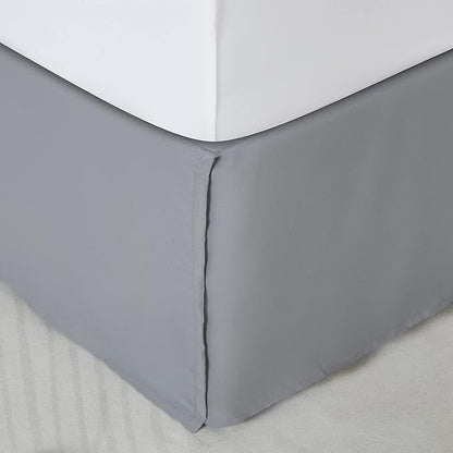SONIVE King Bed Skirt, Classic Tailored Easy Fit Brushed Microfiber Skirts by SONIVE