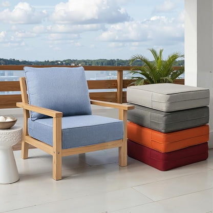 Outdoor Chair Cushions Set of 3, Waterproof 24x24 Patio Chair Cushion, Couch - Image 8