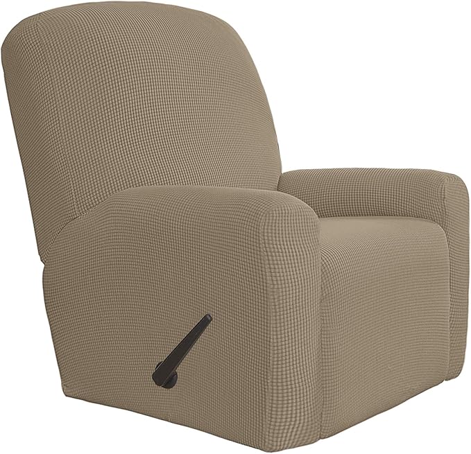 Easy-Going 4 Pieces Oversized Recliner Stretch Sofa Slipcover Sofa Cover by Easy-Going