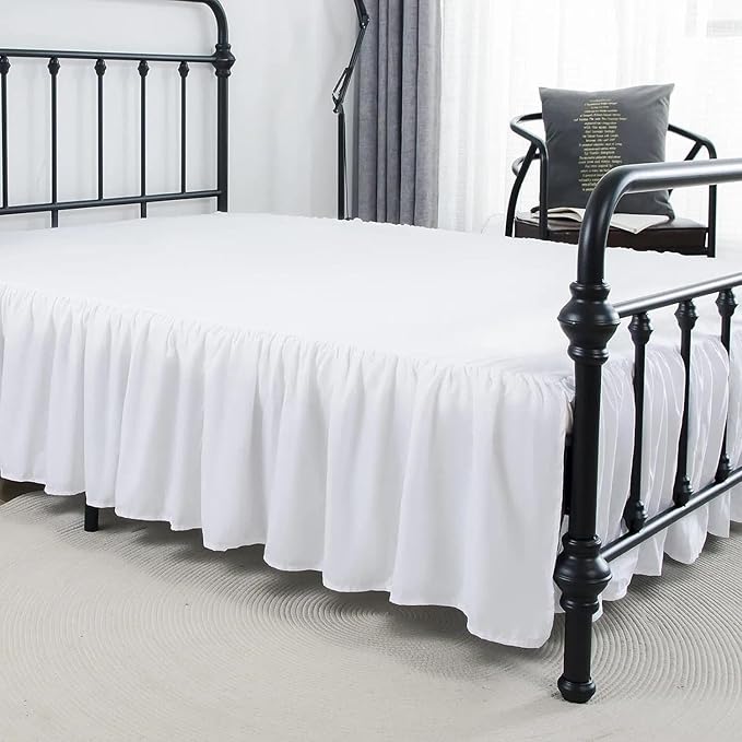 Bed Skirt Twin Size Ruffled Bed Skirt - Image 6