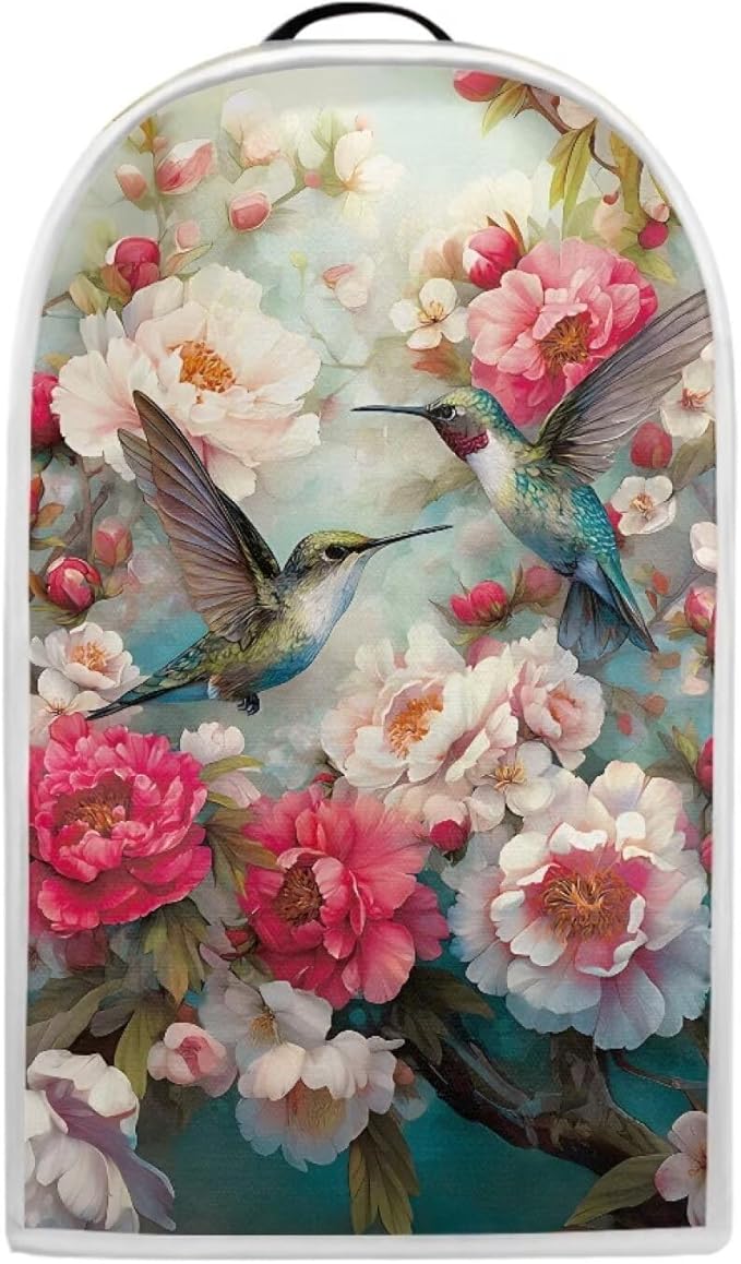 Talayituse Vintage Hummingbird Flower Print Blender Dust Cover, Fingerprint by Talayituse