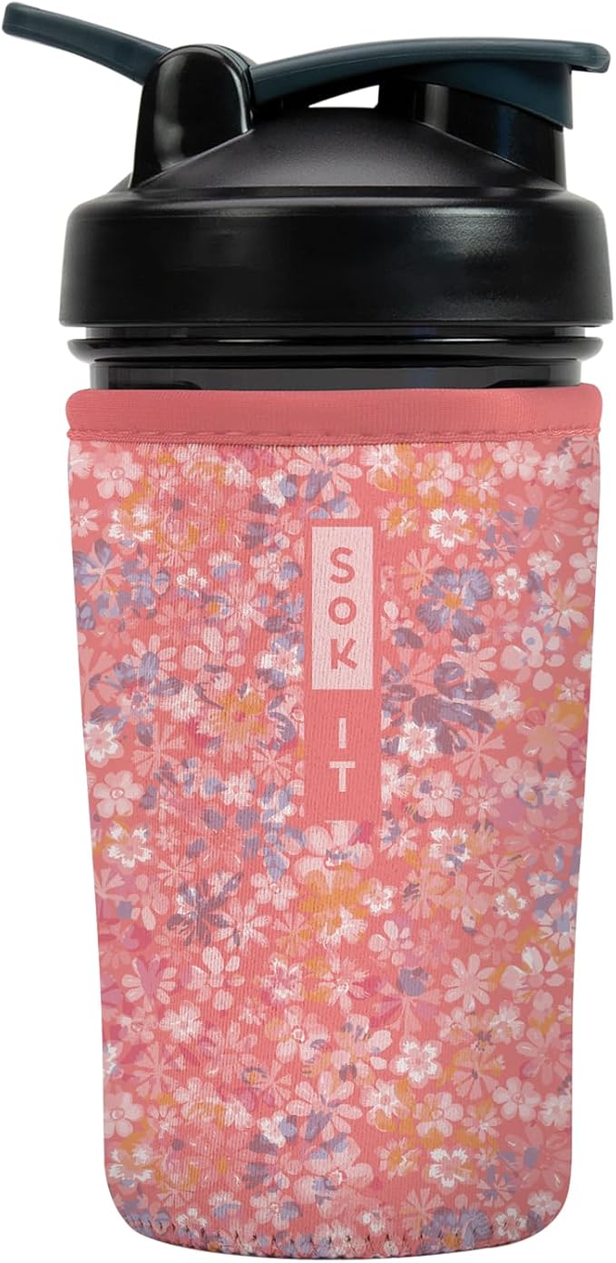 Sok It BotlSok Protein Blender Shaker Bottle Sleeve Insulated Neoprene Cover by SokIt