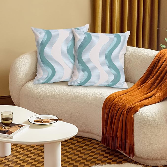 1 PCS Embroidered Throw Pillow Cover Cotton Decorative Square Cushion Cases - Image 4