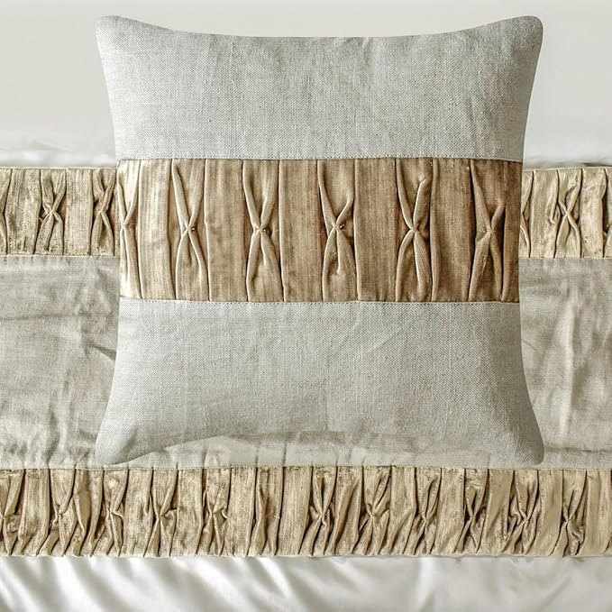 The HomeCentric King/Queen/Twin Brown Luxury CA King 86"x18" Bed Runner Without - Image 3