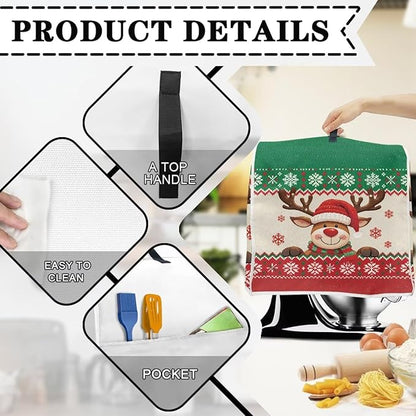 Christmas Stand Mixer Cover 4.5-5 Quart Kitchen Mixer Cover Washable Food - Image 5