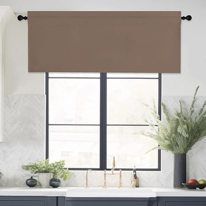 NICETOWN Blackout Valance for Windows, Rod Pocket Thermal Insulated Window - Image 5