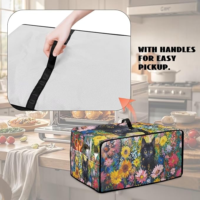 Microwave Oven Dust Cover Heavy Duty Microwave Oven Cover Waterproof Dust-Proof - Image 5