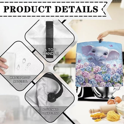 Cute Cartoon Elephant Mixer Cover Stand Dust Proof Covers - Image 7