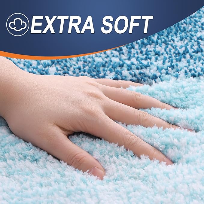 OLANLY Bathroom Runner Rugs 59x20, Extra Soft Absorbent Microfiber Bath Rugs - Image 2