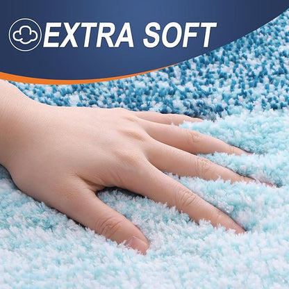 OLANLY Bathroom Runner Rugs 59x20, Extra Soft Absorbent Microfiber Bath Rugs - Image 2