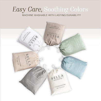 Bella Coterie Luxury Bamboo Viscose Crib Sheet | Organically Grown | Ultra Soft - Image 7