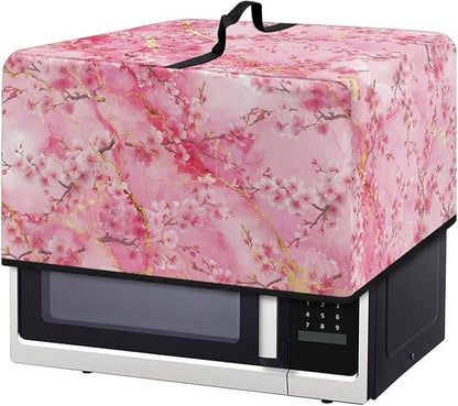 Microwave Oven Cover, Marble Flower Dustproof Machine Protector Decorative by Unknown