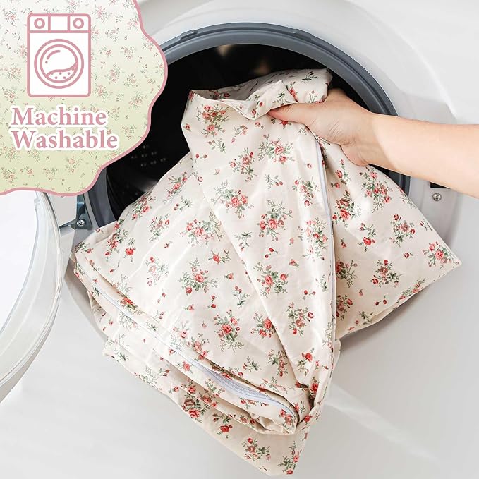 Sleeping Bag Liner 100% Cotton for Women Adult, 86 x 41 Pastoral Floral Cotton - Image 5