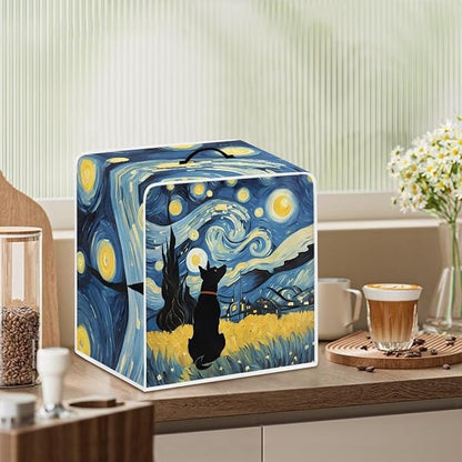 Coffee Maker Covers With Top Handle Folding Coffee Machine Dust Covers - Image 3